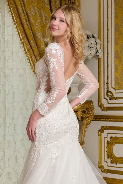 Long Sleeve Mermaid Gown by Elizabeth KGL3659