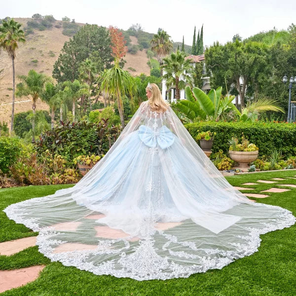 Off-The-Shoulder Sweetheart Beaded Corset Ball Gown with Oversized Bow by Elizabeth K GL3707