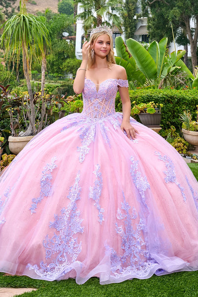Elizabeth K LILAC Glitter Tulle, Mesh Ball Gown Quinceanera Dresses