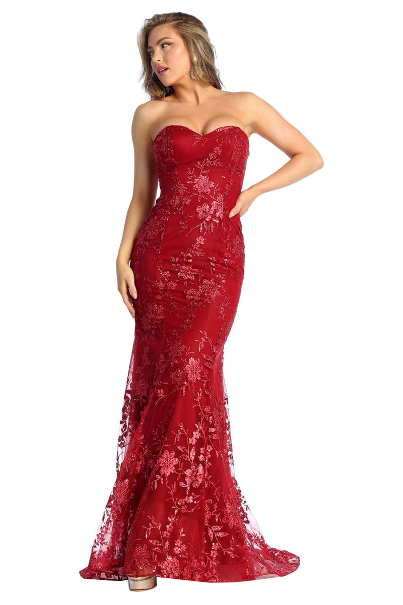 Glitter Dresses Prom Red Carpet Formal Evening Gown & Plus Size MQ1921