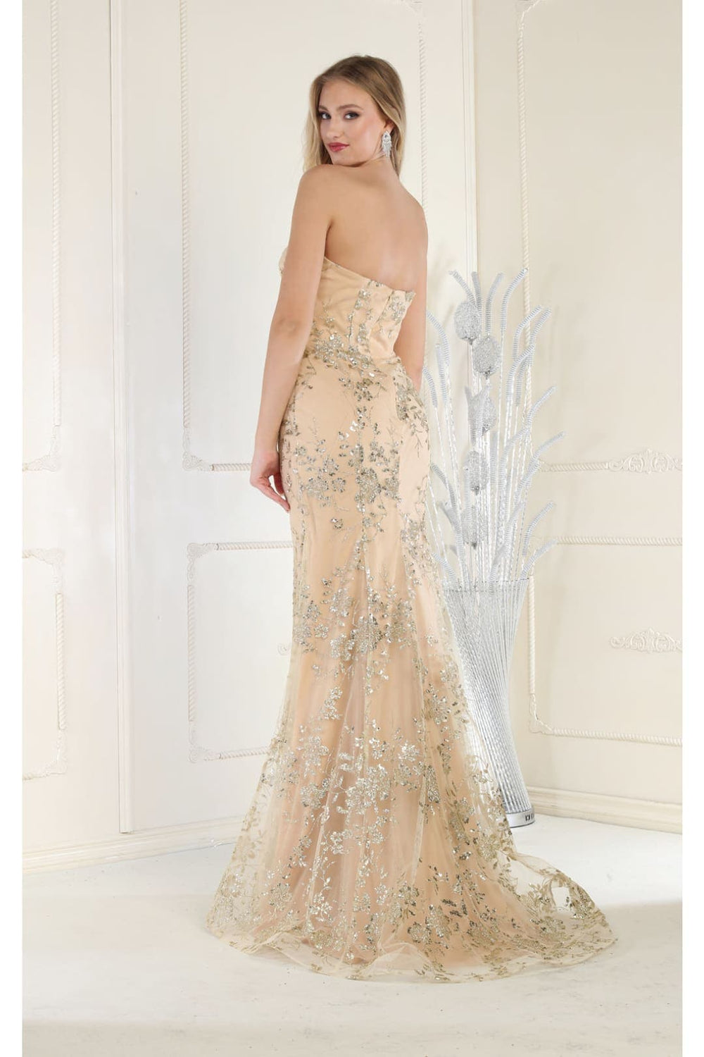 Glitter Dresses Prom Red Carpet Formal Evening Gown & Plus Size MQ1921