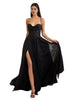 Glitter Long Prom Dress 2025 Sparkling Evening Gown - BLACK / 6 - Dress