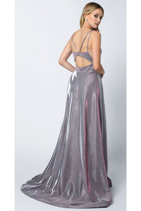 Glitter Long Prom Dress And Plus Size