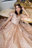 Glitter Off Shoulder Ball Gown by Elizabeth K GL1926 - Quinceanera Dresses