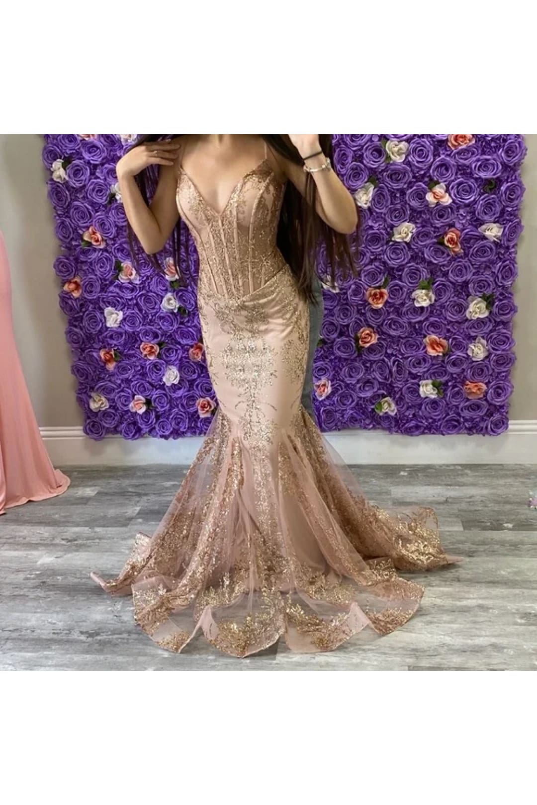 Glitter Print Fitted Sleeveless Gown by Jovani 3675 - Long Formal Dresses