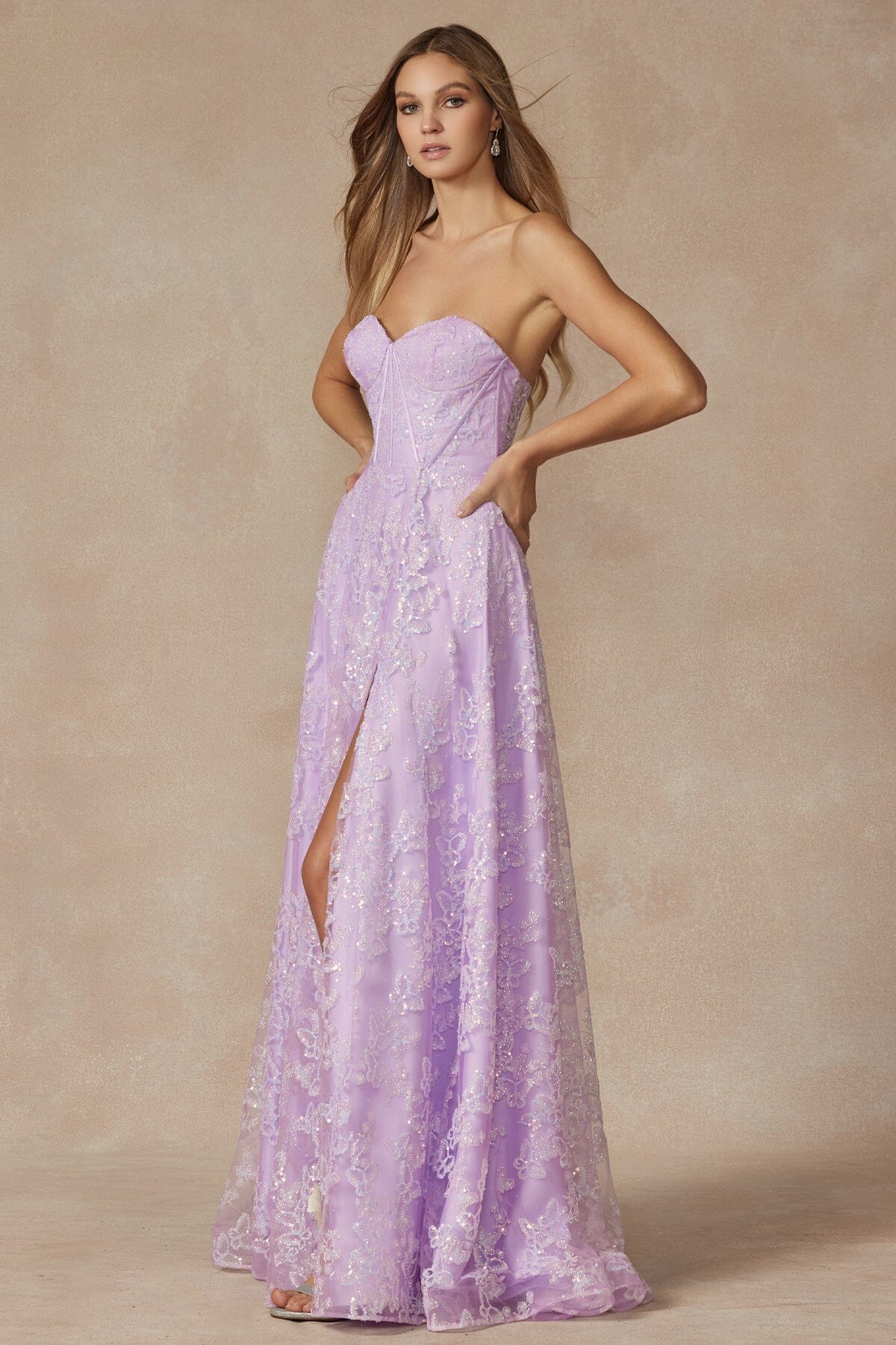 Juliet Lilac Long Formal Dresses