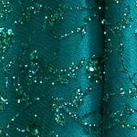 Poly USA 9204 Glitter Print Short Off Shoulder Dress