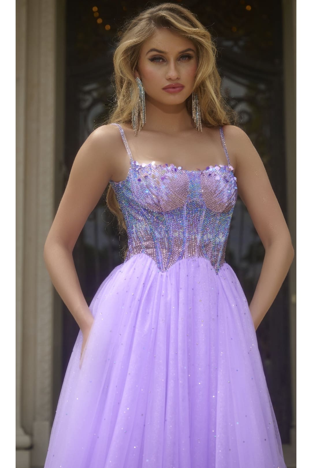 Glitter Prom Ball Gown: Jovani 44511 - Prom