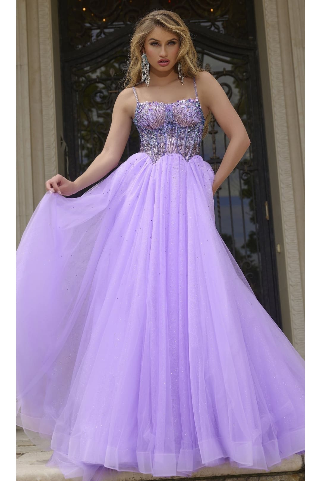Glitter Prom Ball Gown: Jovani 44511 - Prom