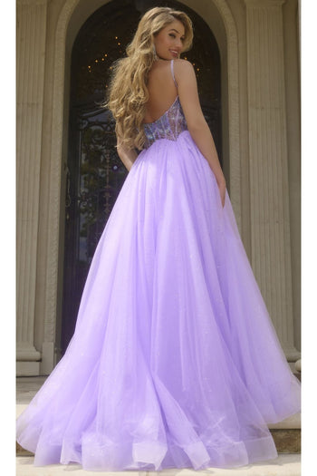 Glitter Prom Ball Gown: Jovani 44511 - Prom
