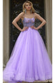 Glitter Prom Ball Gown: Jovani 44511 - Lilac / Prom