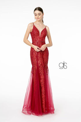 Glitter Sequin Mermaid Gown by Elizabeth KGL2939
