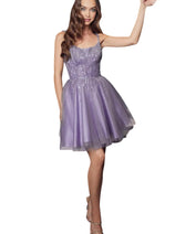 Glitter Tulle Cocktail Dress 2025 Sparkling Party Dress