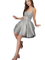 Glitter Tulle Cocktail Dress 2025 Sparkling Party Dress