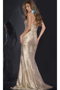 Gold Long Prom Dress: Jovani 43587 - Prom