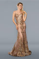 Gold Prom Dress Mermaid Formal Evening Gown Stella Couture 21066 - Gold / Dresses