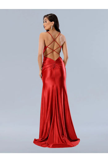 Gold Prom Dress Pleated Formal Evening Gown Stella Couture 24108 - Dresses