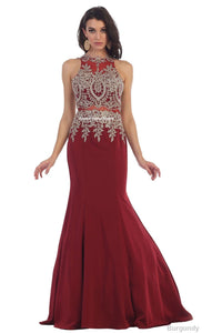 Gorgeous Pageant Gown - Burgundy / 2
