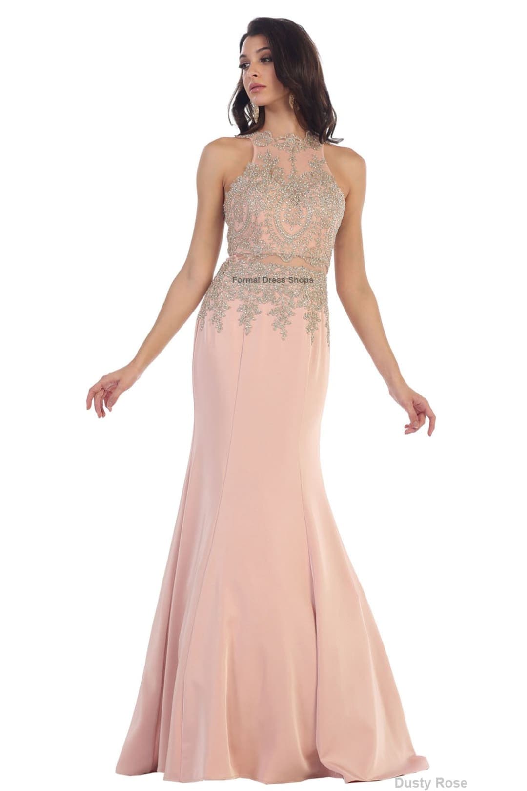 Gorgeous Pageant Gown - Dusty Rose / 16