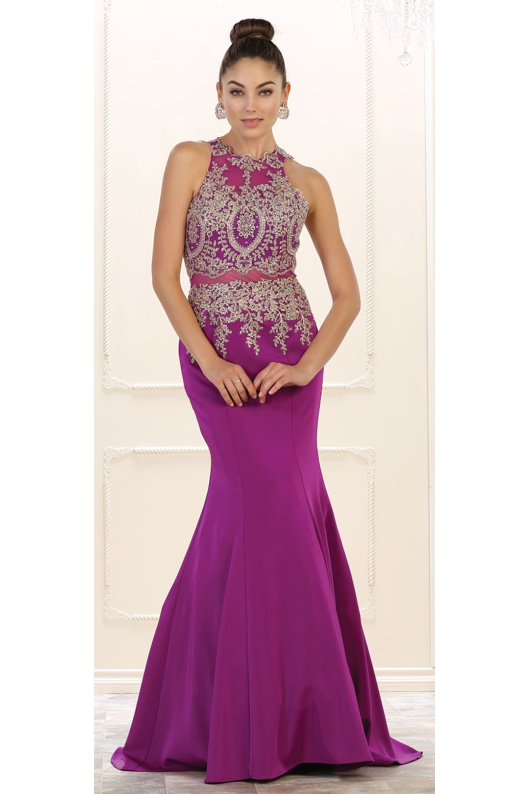Gorgeous Pageant Gown - Magenta / 2