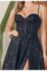 Gown for New Year’s Eve in Black Style A1241 Party Dress - Dress