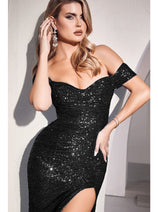 Gown for New Year's Eve in Black  Style  CH144 Party Dress