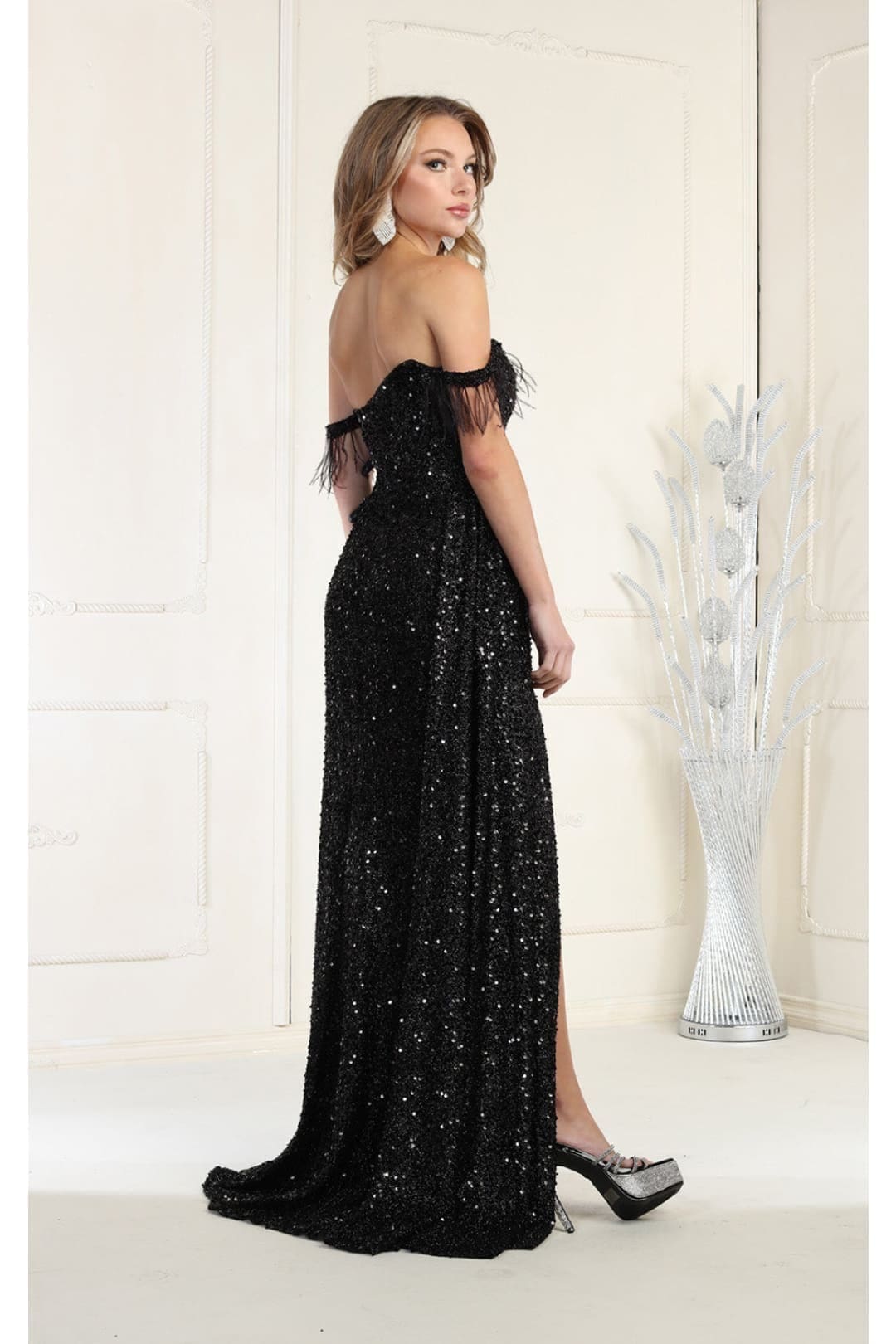 Gown for New Year’s Eve in Black Style MQ1957 Party Dress - Dress