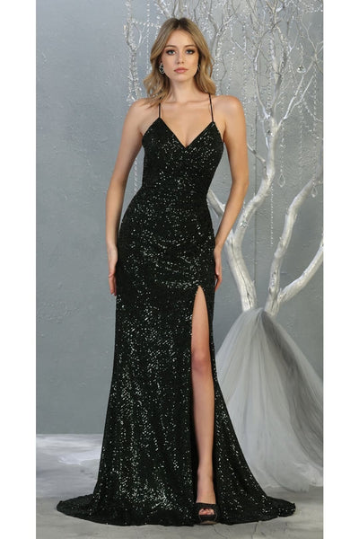 Gown for New Year’s Eve in Black Style RQ7852 Party Dress - Black / 2 - Dress