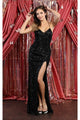 Gown for New Year’s Eve in Black Style RQ7852 Party Dress - Dress