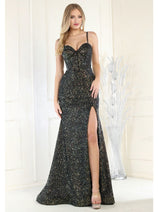 Gown for New Year's Eve in Black Style RQ7981 Party Dress