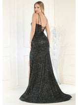 Gown for New Year's Eve in Black Style RQ7981 Party Dress