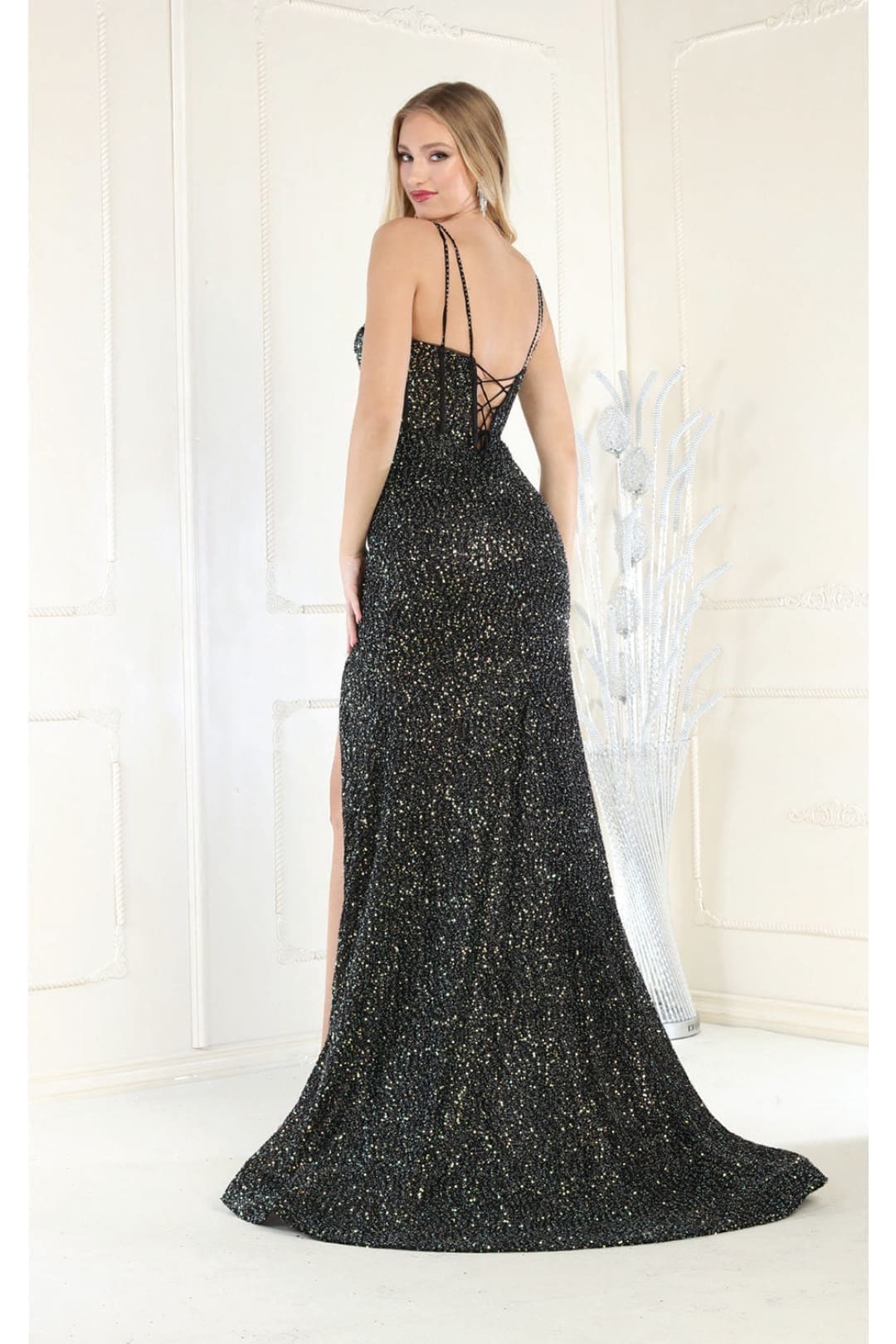 Gown for New Year’s Eve in Black Style RQ7981 Party Dress - Dress