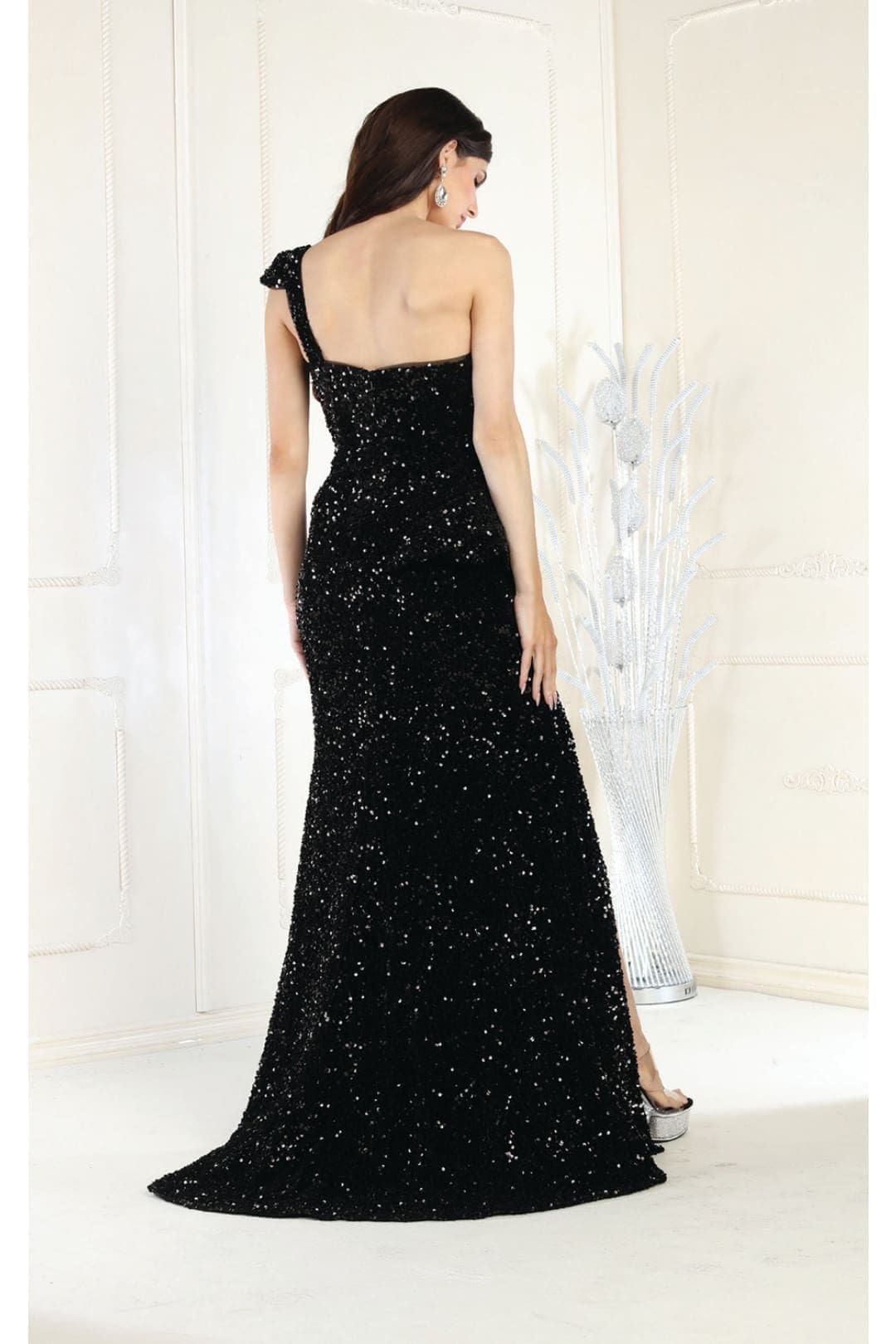 Gown for New Year’s Eve in Black Style RQ8003 Party Dress - Black / 4 - Dress