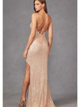 Gown for New Year's Eve in Champagne  Style 273 Party Dress