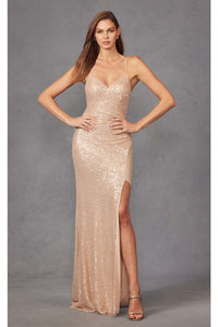 Gown for New Year’s Eve in Champagne Style 273 Party Dress - Dress