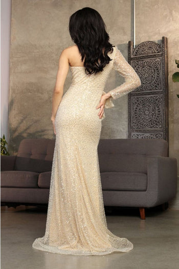 Gown for New Year’s Eve in Champagne Style RQ8038 Party Dress - Dress