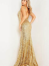 Gown for New Year's Eve in Gold Style 23079 Party Dress