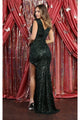 Gown for New Year’s Eve in Hunter Green Style MQ1874 Party Dress - Dress
