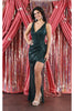 Gown for New Year’s Eve in Hunter Green Style RQ7944 Party Dress - Hunter Green / 4 - Dress