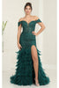 Gown for New Year’s Eve in Hunter Green Style RQ8093 Party Dress - Dress