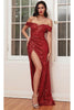 Gown for New Year’s Eve in Red Style CD260Party Dress - Red / 4 - Prom