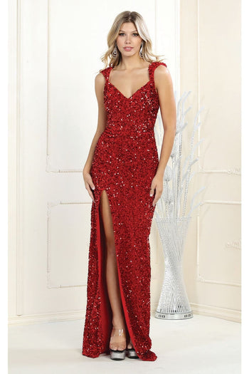 Gown for New Year’s Eve in Red Style MQ1957 Party Dress - Dress