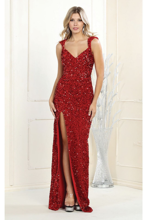 Gown for New Year’s Eve in Red Style MQ1957 Party Dress - Dress