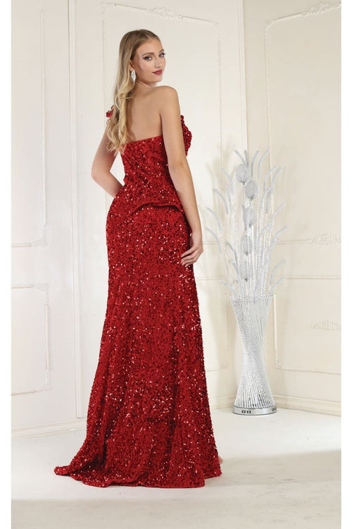 Gown for New Year’s Eve in Red Style RQ8003 Party Dress - Dress