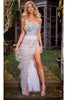 Gown for New Year’s Eve in Silver Style PS24813 Party Dress