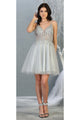 Graduation Embellished Dress - SILVER / 2