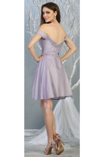 Graduation Short Metallic Dress