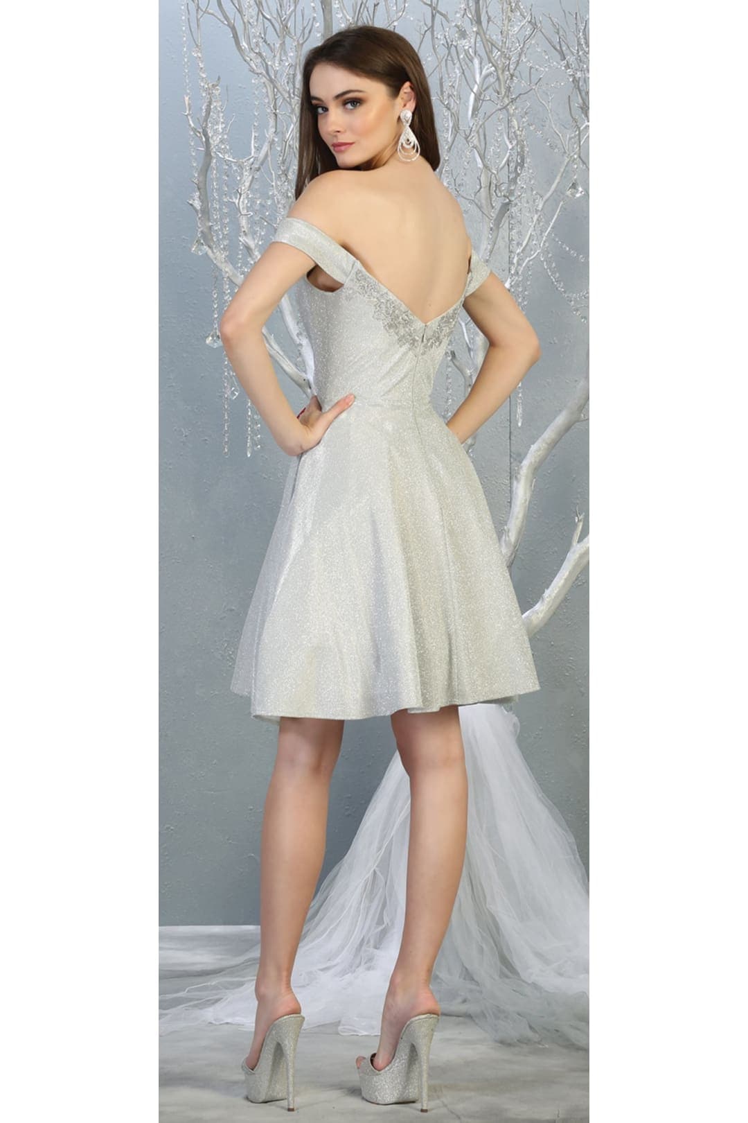 Graduation Short Metallic Dress