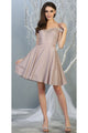 Graduation Short Metallic Dress - ROSE GOLD / 2