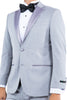 Gray Zegarie Notch Lapel Tuxedo Jacket For Men MJT364-04 - Tuxedo-separates